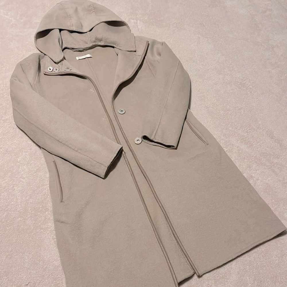 S’MAX MARA virgin wool angora rabbit blend coat (USA 4)